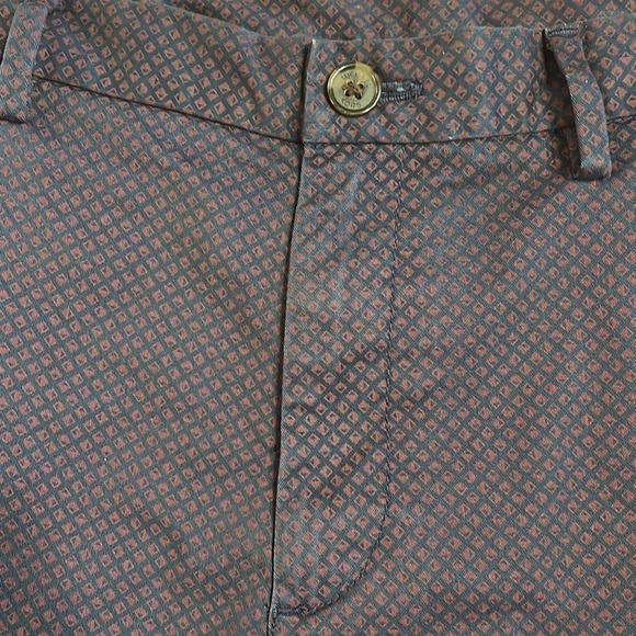 Michael Kors Men’s Patterned Shorts 38 Blue Red Geometric Print - Picture 7 of 13